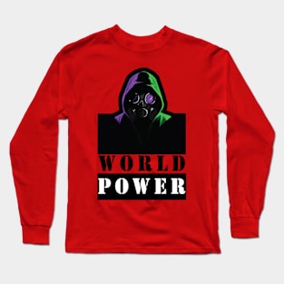 Power World Black And Color T-shirt Long Sleeve T-Shirt